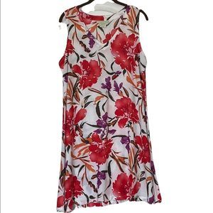 NWOT PINEAPPLE COVE sleeveless floral sundress, MEDIUM